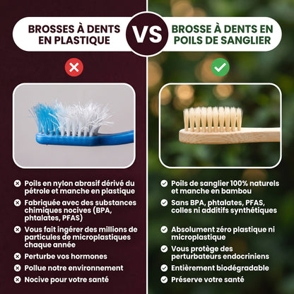 Vitéa™ Brosse à Dents Bambou & Soies de Sanglier
