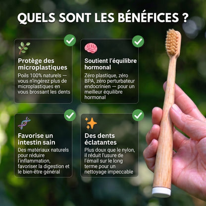 Vitéa™ Brosse à Dents Bambou & Soies de Sanglier