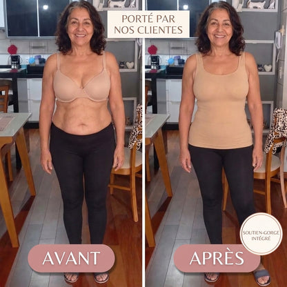 Débardeur sculptant à soutien-gorge intégré