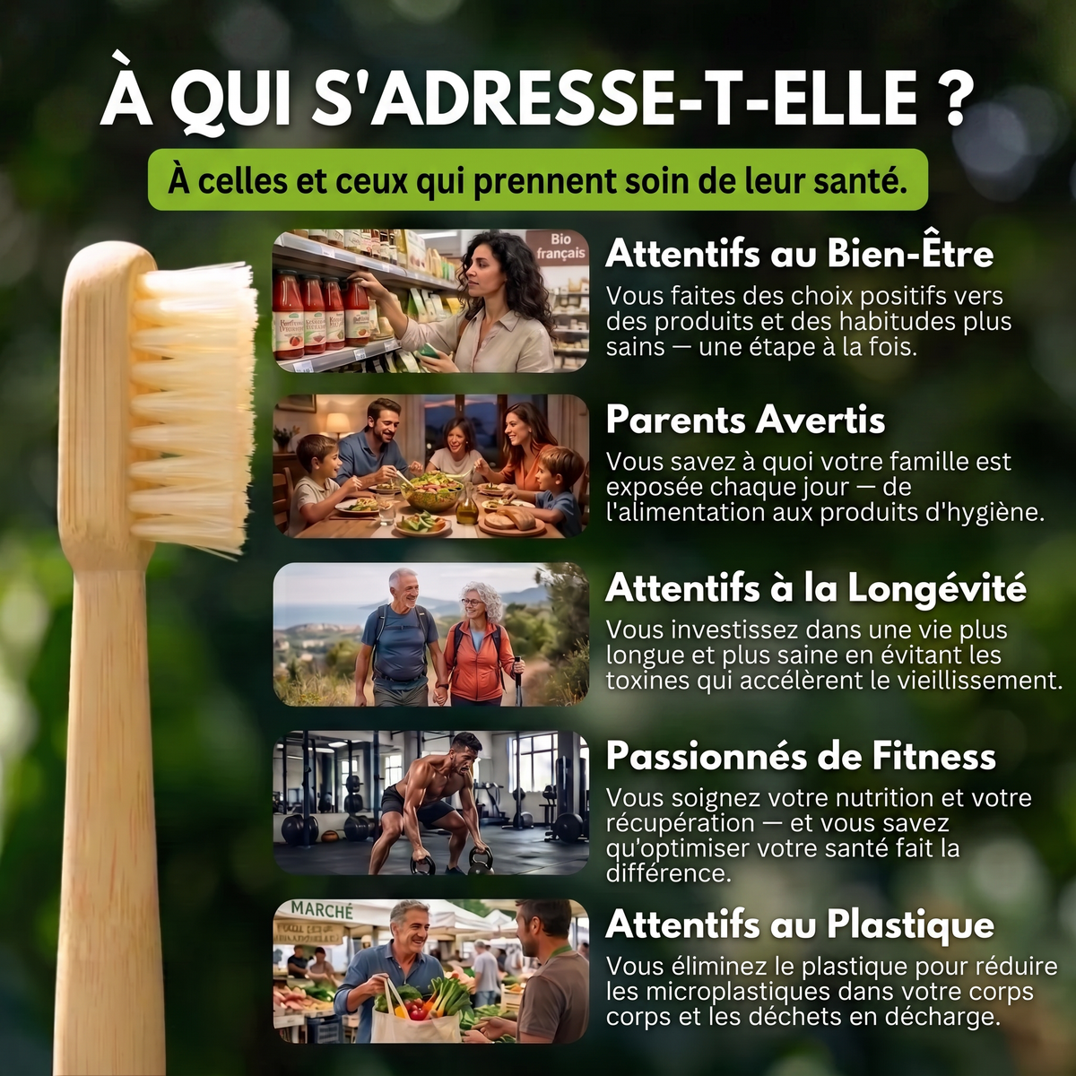 Vitéa™ Brosse à Dents Bambou & Soies de Sanglier
