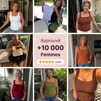 Débardeur sculptant à soutien-gorge intégré