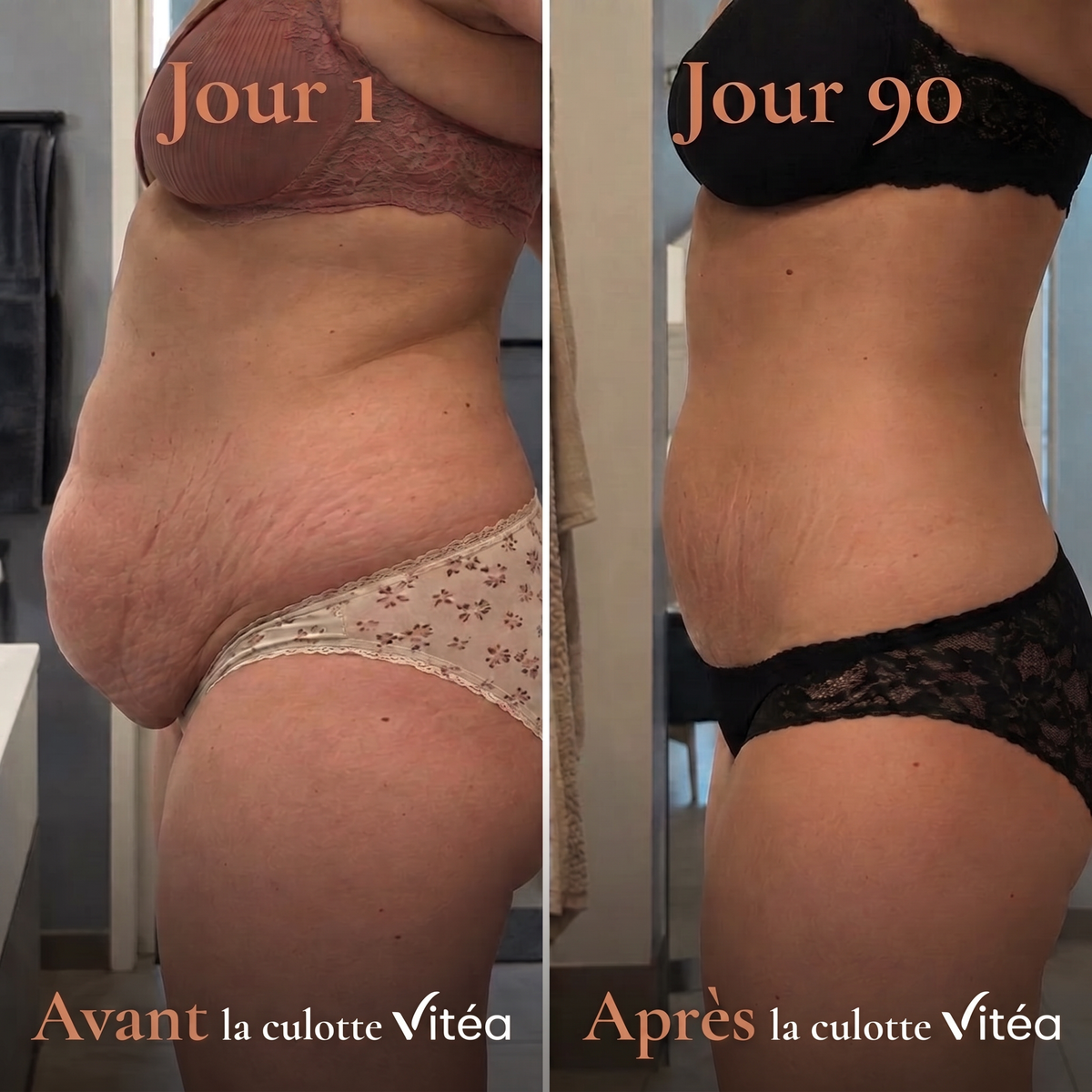Culotte gainante post-partum à bande croisée 360°